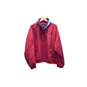 Tommy Hilfiger XXL Jacket with Hidden Hood Red Classic Look Windbreaker